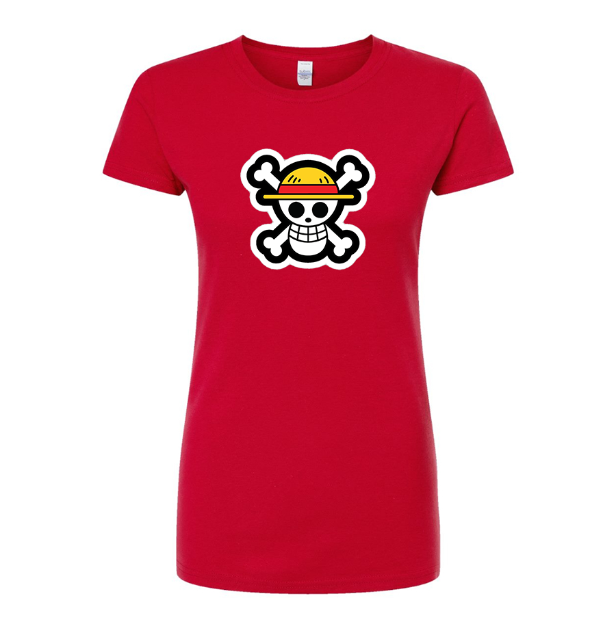 Women’s Straw Hat  Yogurt  Round Neck T-Shirt